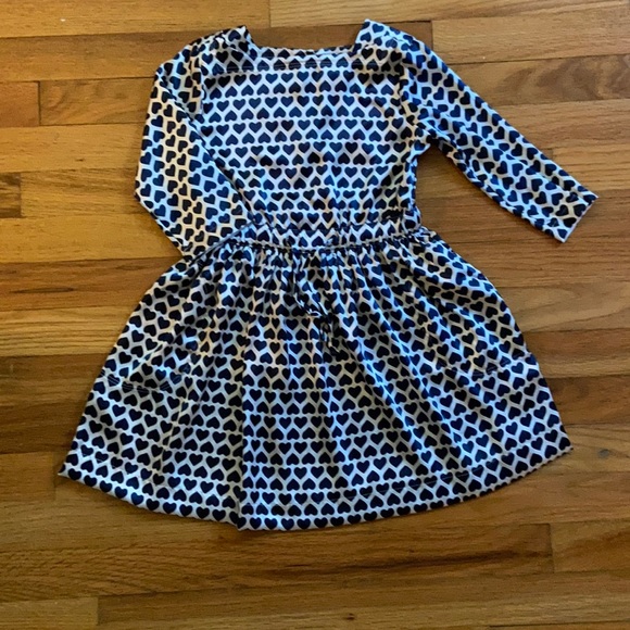 Navy Hearts Dress - Picture 1 of 8